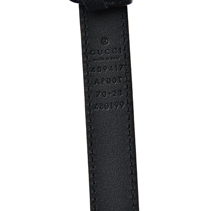 Gucci Calfskin Double G 20mm Belt 70 28 Black 5 of 6