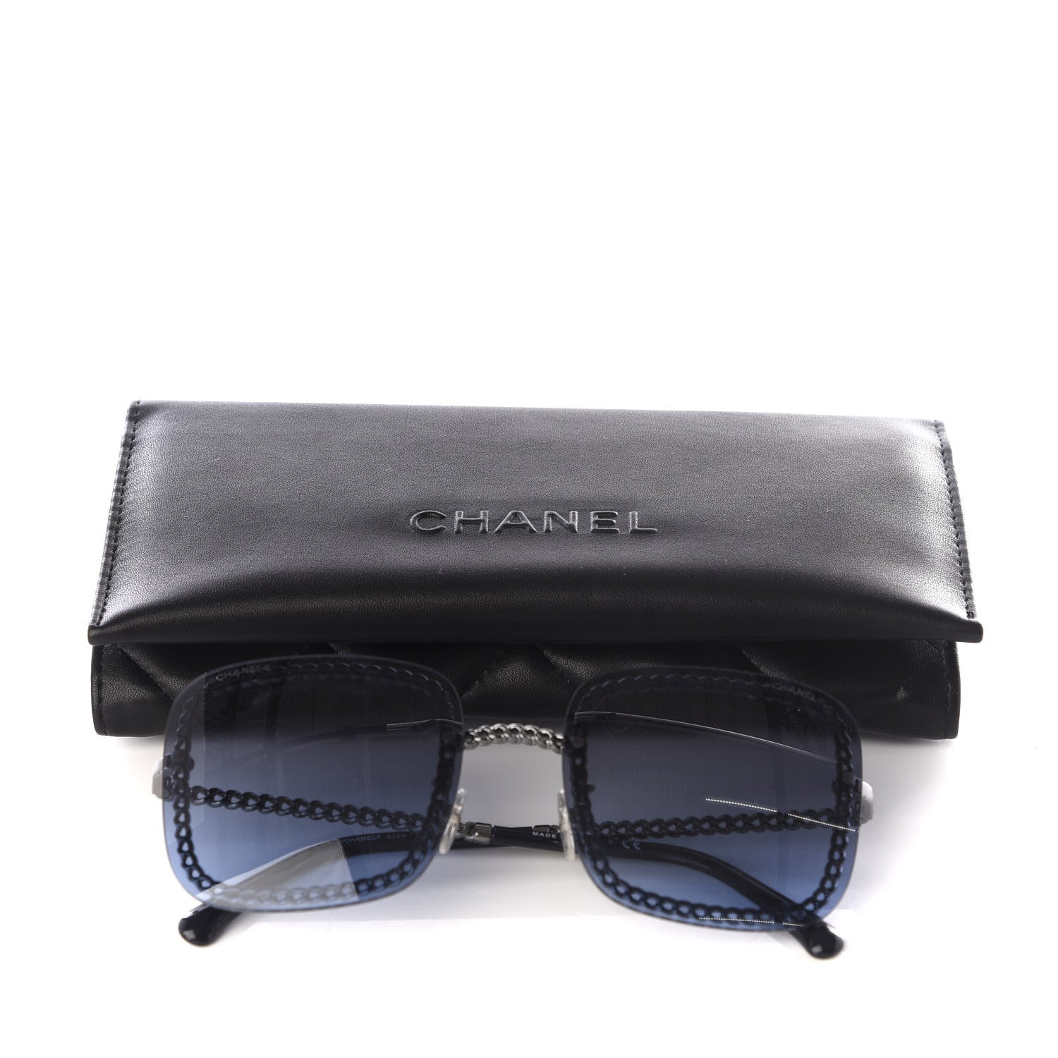Chanel Chain Square Sunglasses 4244 Blue 7 of 7