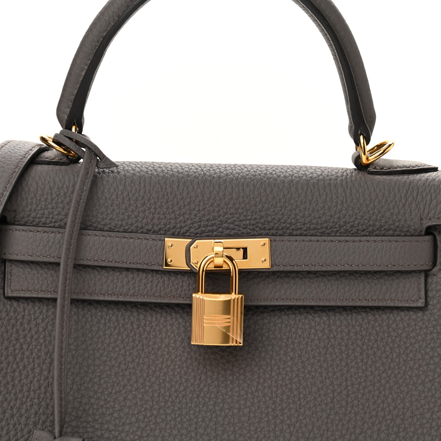 Hermes Togo Kelly Retourne 25 Etain 8 of 11