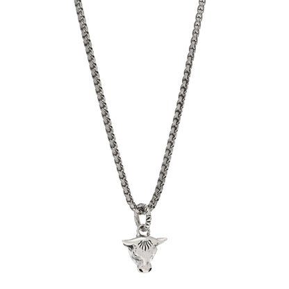 Gucci Sterling Silver Anger Forest Bull Head Necklace 1 of 4