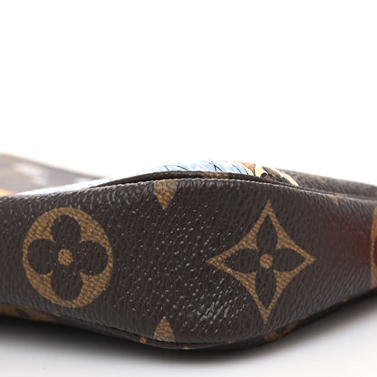 Louis Vuitton Monogram 2021 Christmas Animation London Mini Pochette Accessories Red 10 of 11