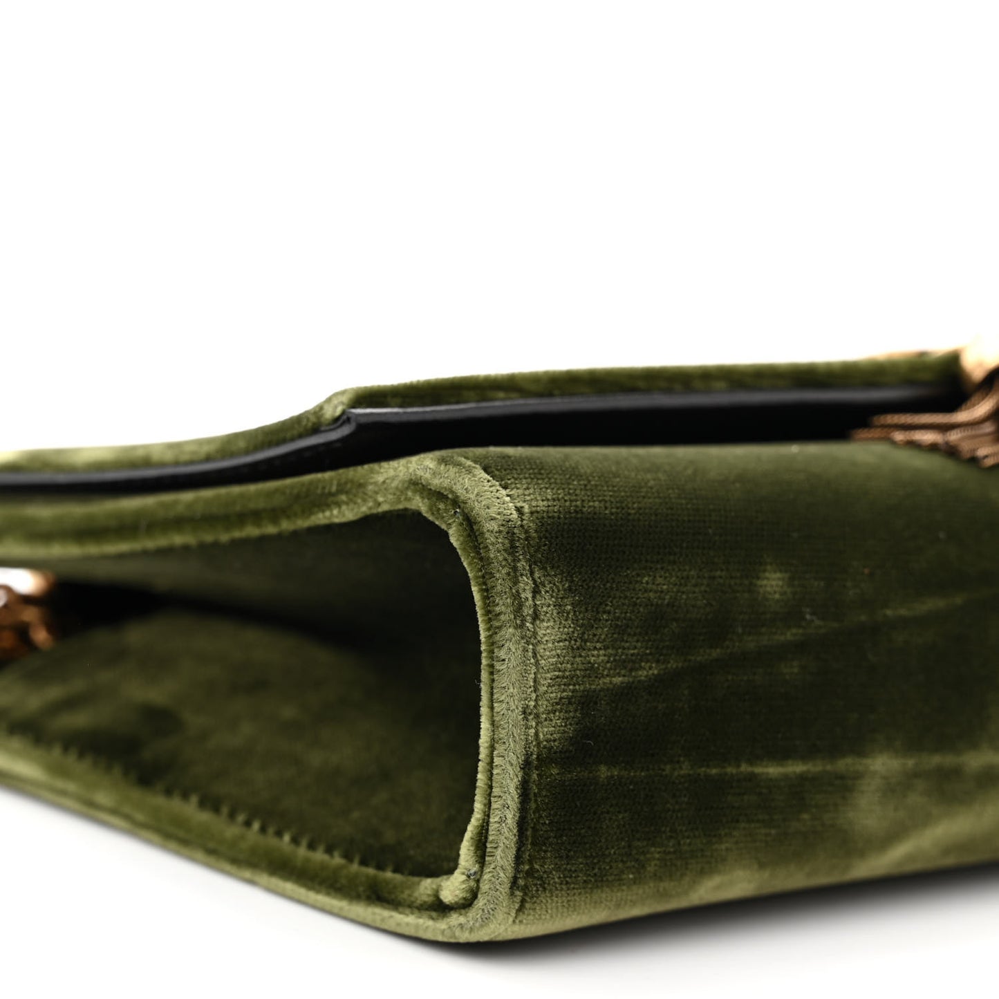 Velvet Monogram Small Kate Double Tassel Shoulder Bag Loden