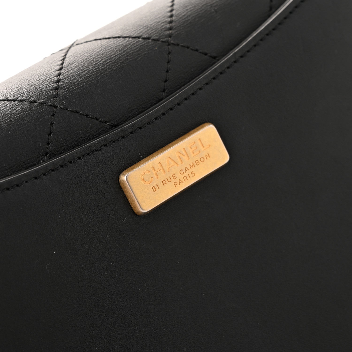 Chanel Calfskin Stitched Flap Black 13 of 15