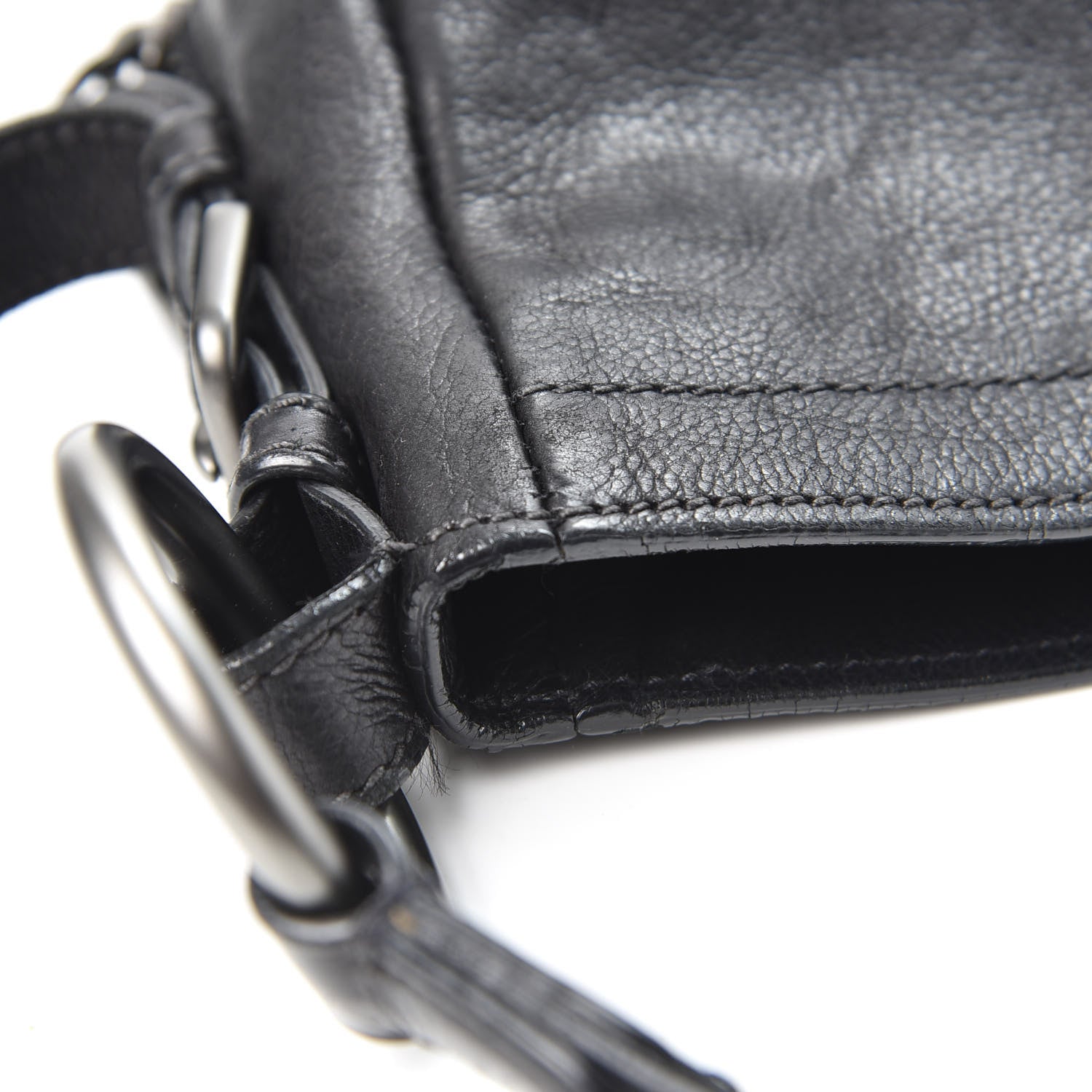 Prada Soft Calf Hobo Black 8 of 13