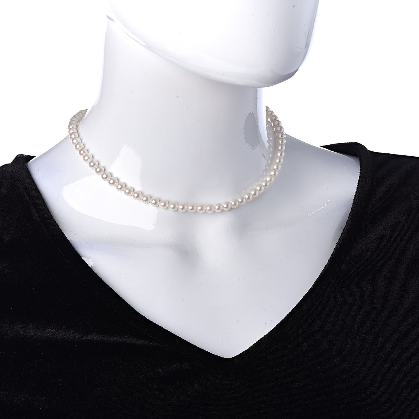 Sterling Silver Akoya Pearl 4.5-5mm Strand Necklace