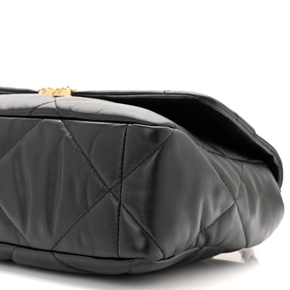 Chanel Lambskin Quilted Large Chanel 19 Flap Black 10 of 11