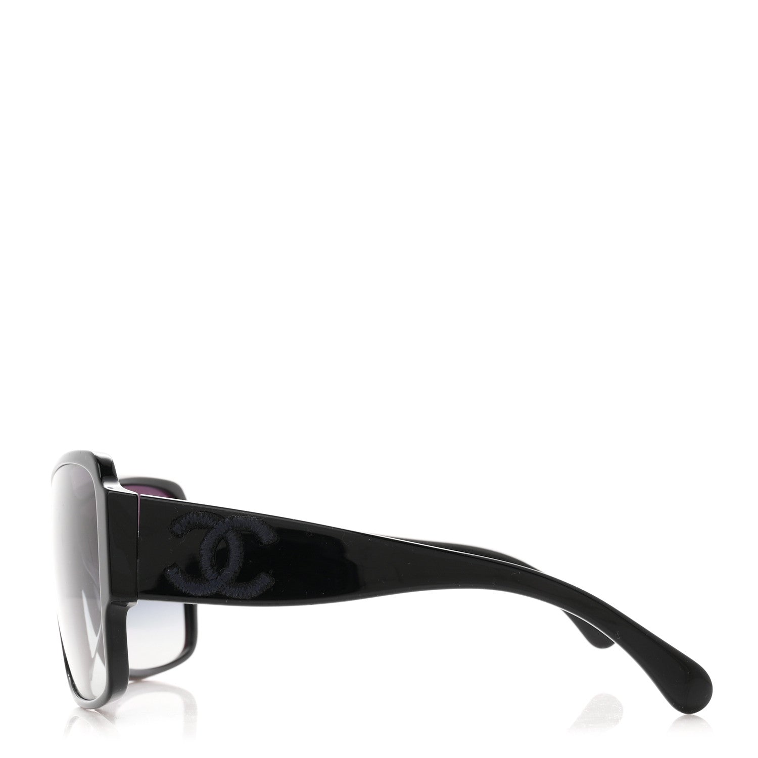 Chanel Acetate Shield Sunglasses 5449-A Black 3 of 8