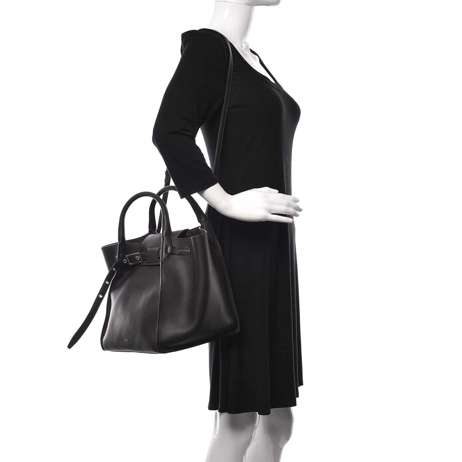 Celine Smooth Calfskin Small Big Bag Liquorice 3 of 12