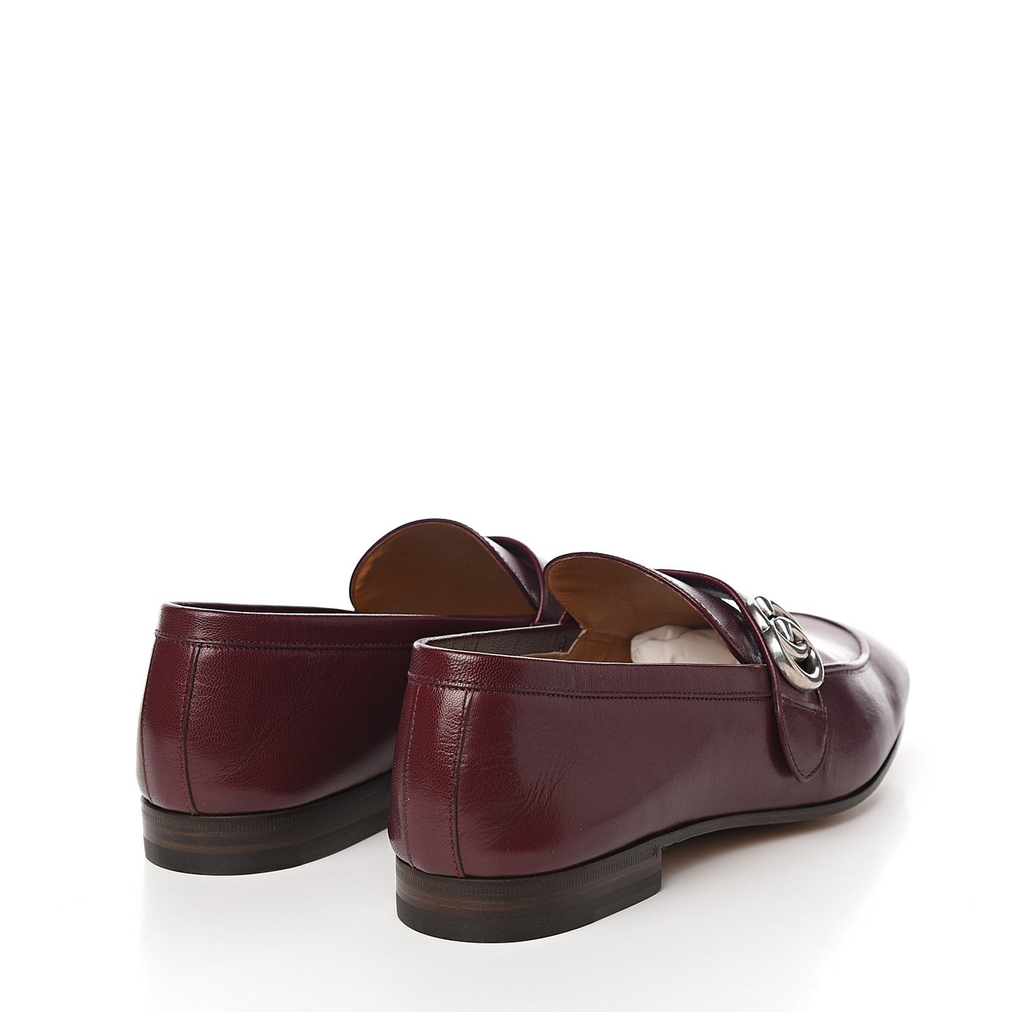 Goatskin Mens GG Loafers 10 Strong Red