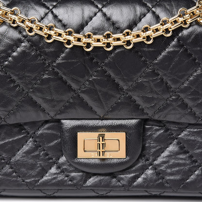Chanel Aged Calfskin Quilted 2.55 Reissue Mini Flap Black 10 of 11