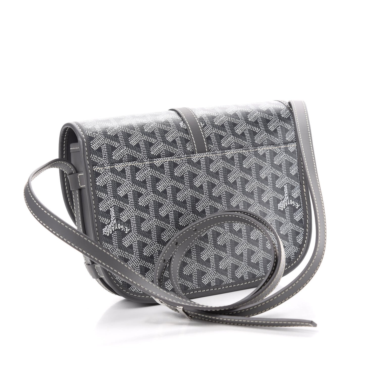 Goyardine Belvedere II PM Messenger Bag Gray