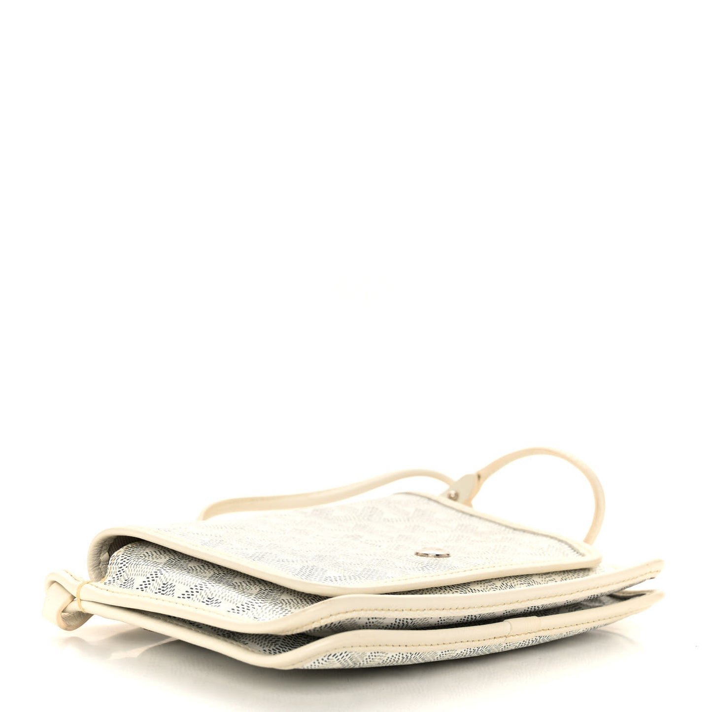Goyardine Plumet Wallet Clutch White