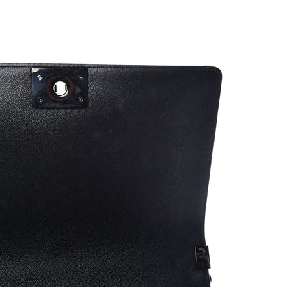 Chanel Caviar Quilted New Medium Boy Flap So Black 14 of 16