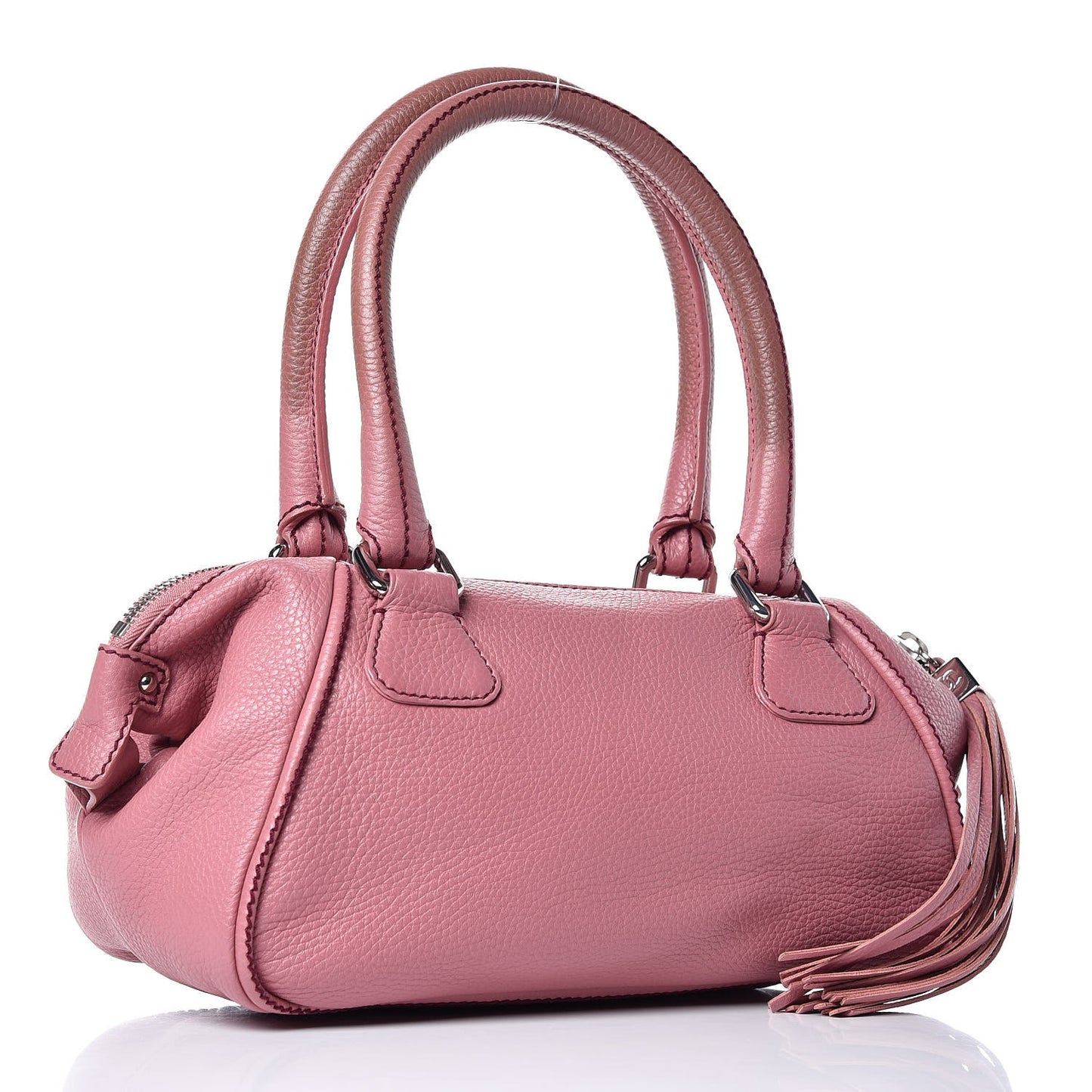 Calfskin Small Tassel Satchel Pink