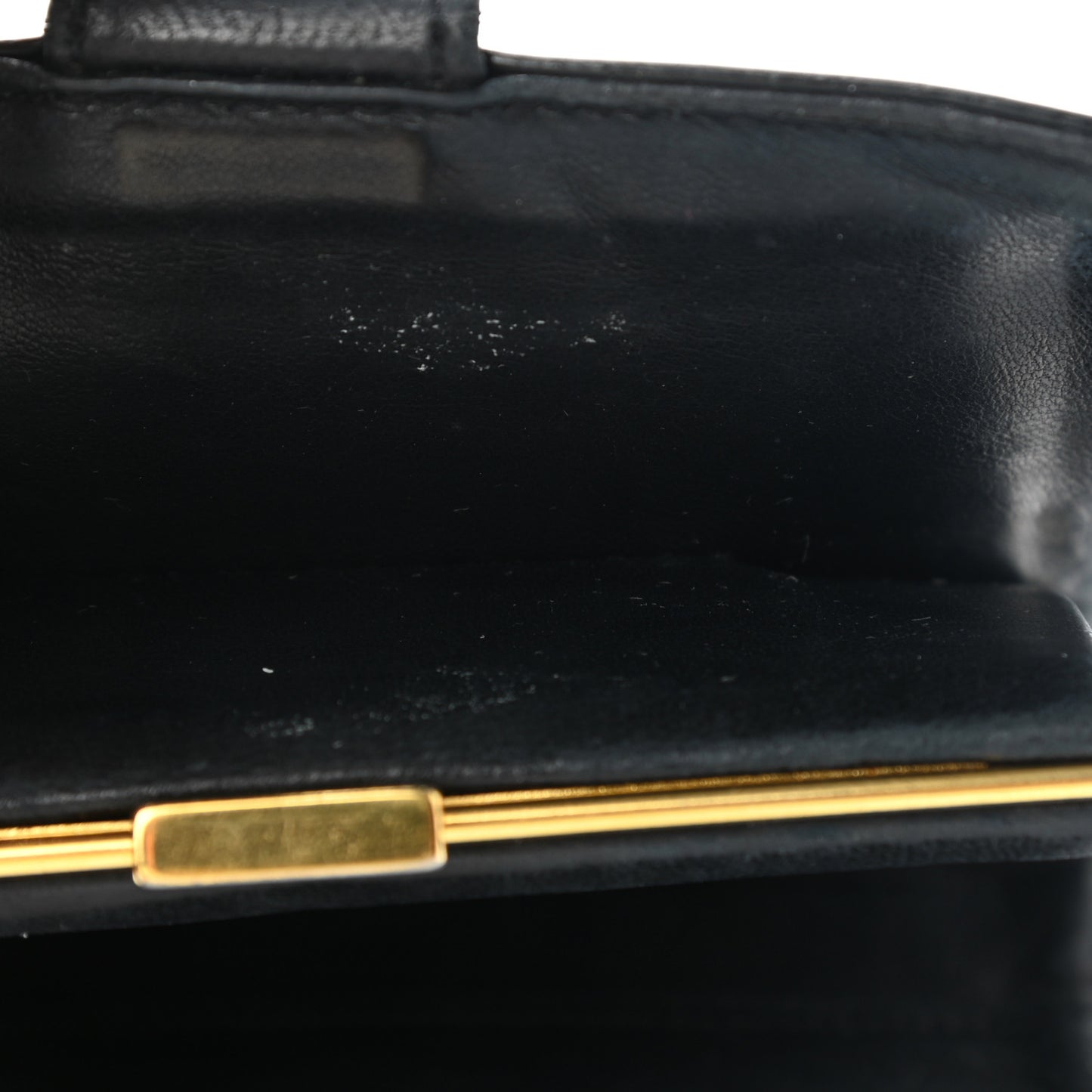 Patent Timeless CC Compact French Wallet Black
