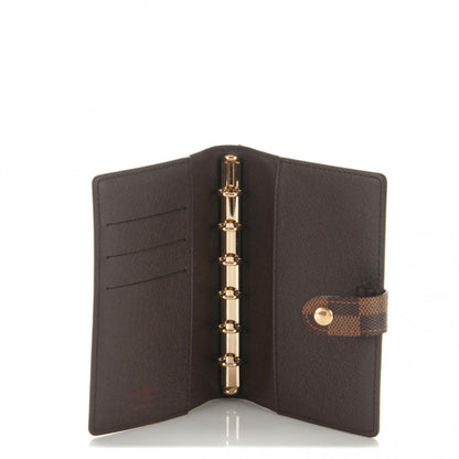 Louis Vuitton Damier Ebene Small Ring Agenda Cover 5 of 6