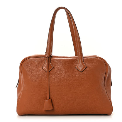 Hermes Taurillon Clemence Victoria II 35 Gold 1 of 9