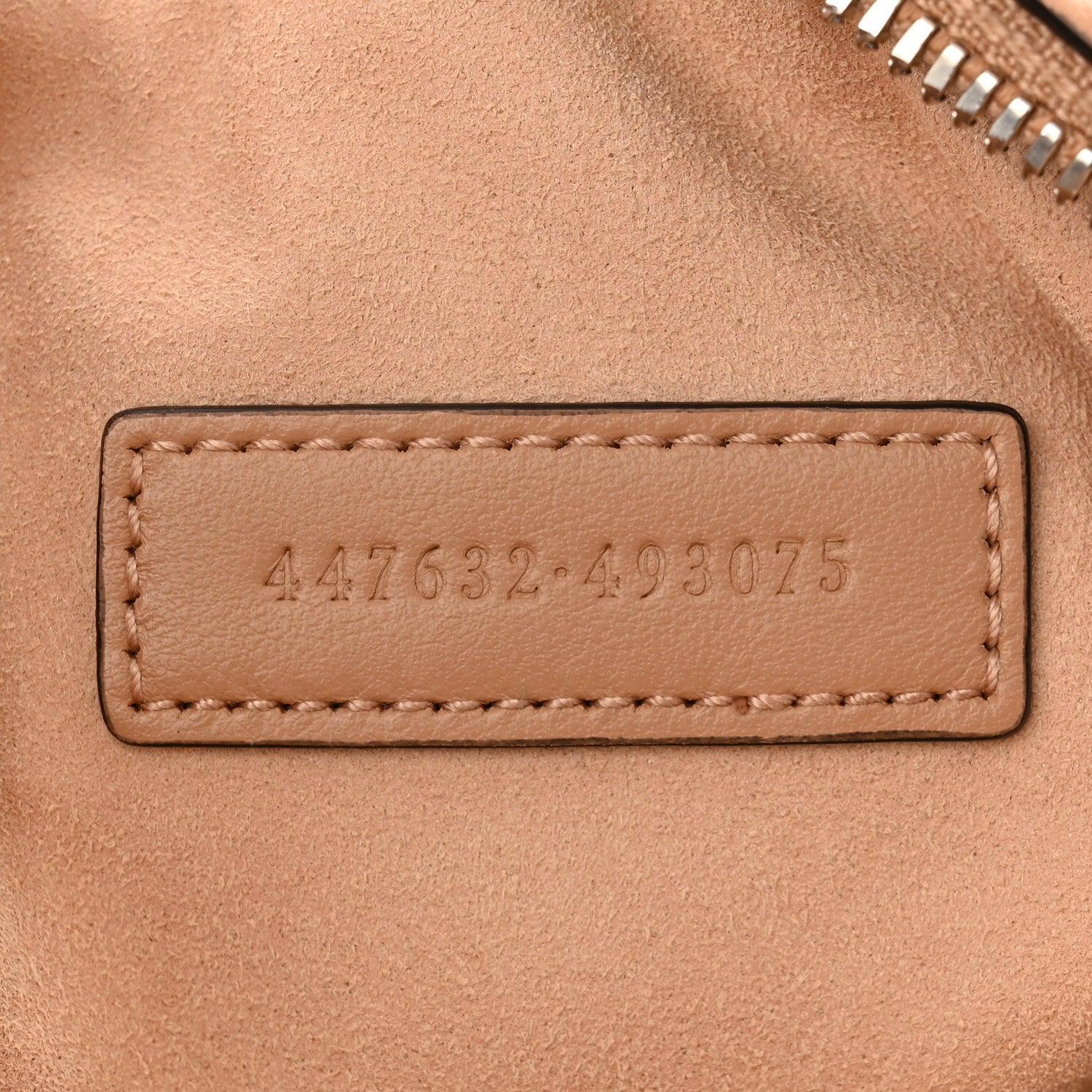 Gucci Calfskin Matelasse Aria Small GG Marmont Chain Shoulder Bag Camelia 7 of 12