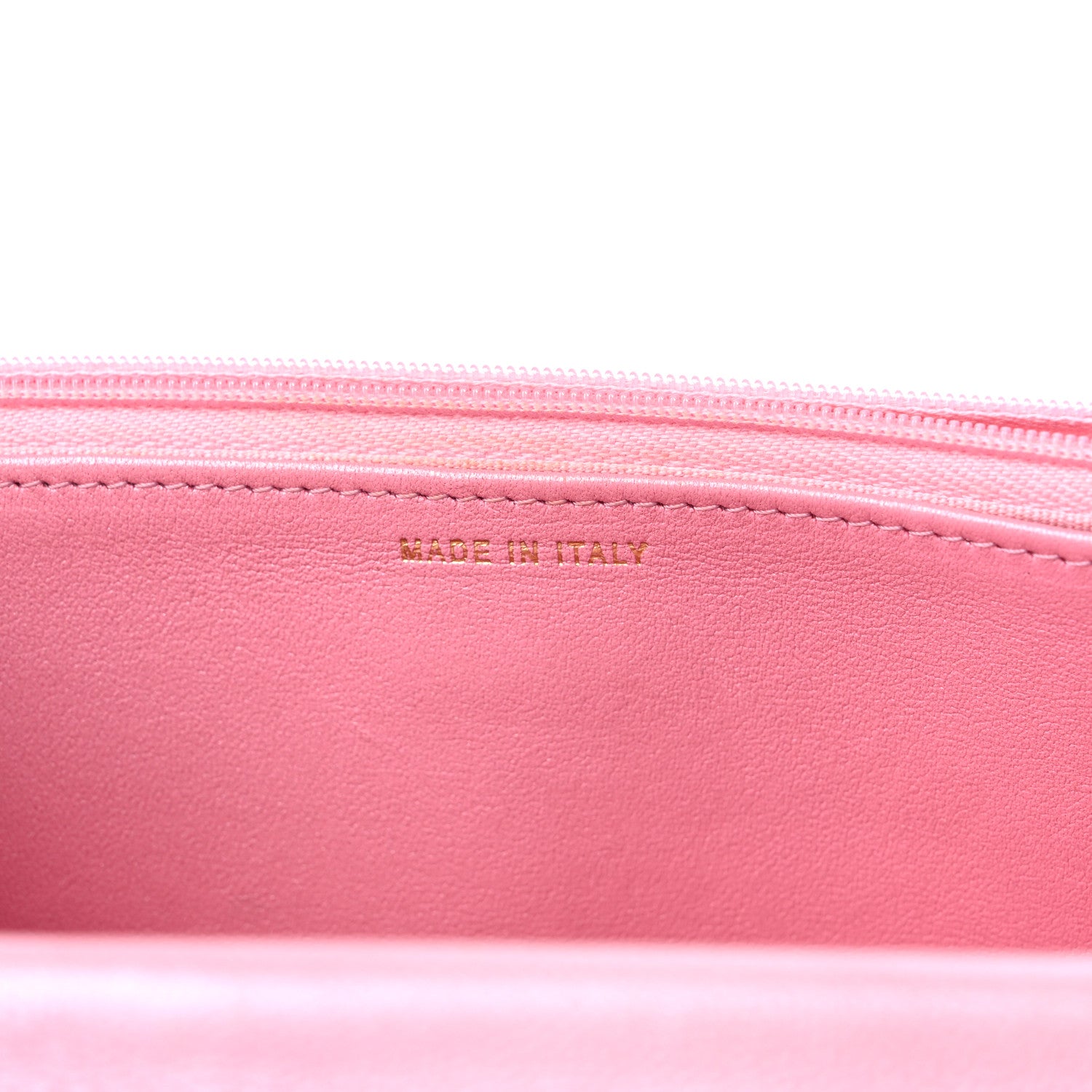Chanel Cloudy Pearly Goatskin Quilted Wallet on Chain WOC Light Pink 7 of 13