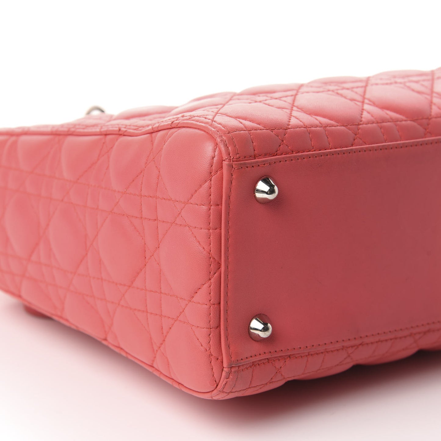 Lambskin Cannage Large Lady Dior Pink