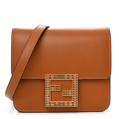 Fendi Vitello King Crystal Fab Crossbody Bag Cuoio 1 of 11