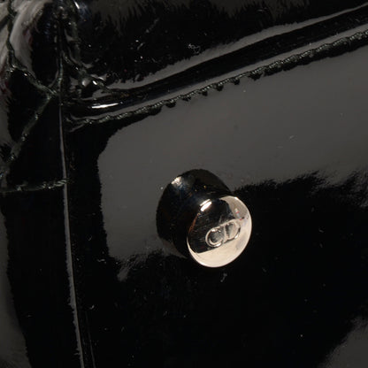 Christian Dior Patent Cannage Medium Granville Tote Black 5 of 13