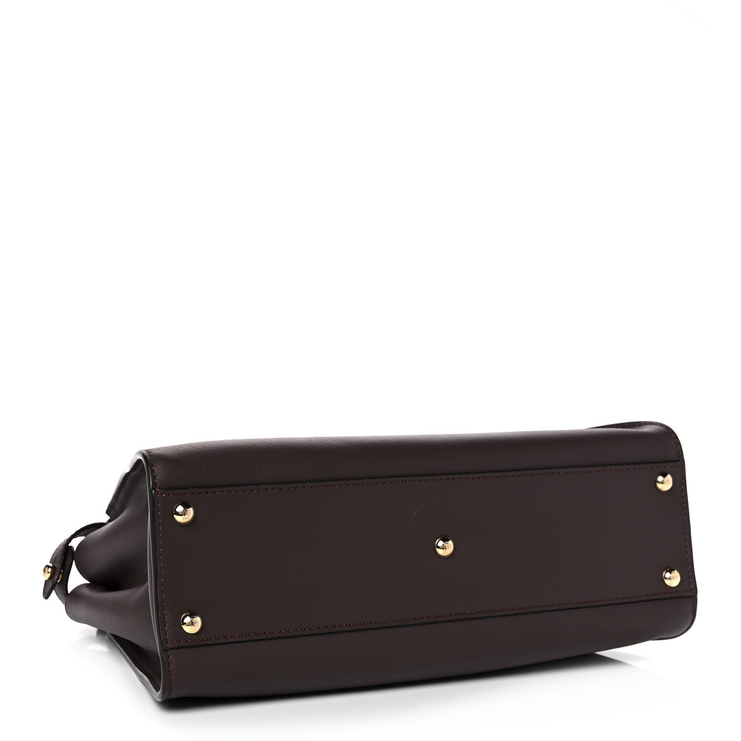 Fendi Vitello Seta Shiny Nappa Medium Peekaboo Iconic Satchel Moresco Rosa Doll 4 of 10