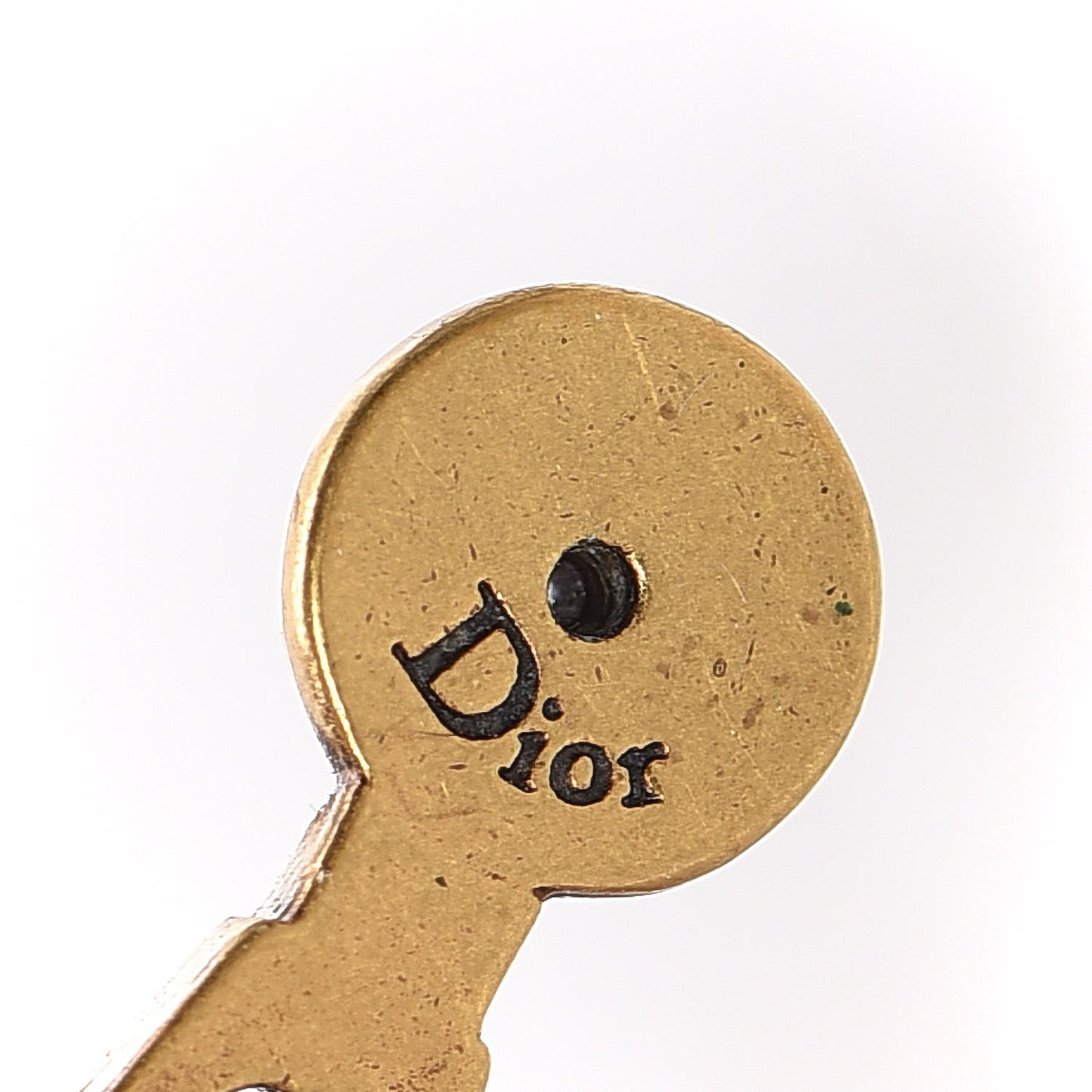 Metal J'Adior Earrings Aged Gold