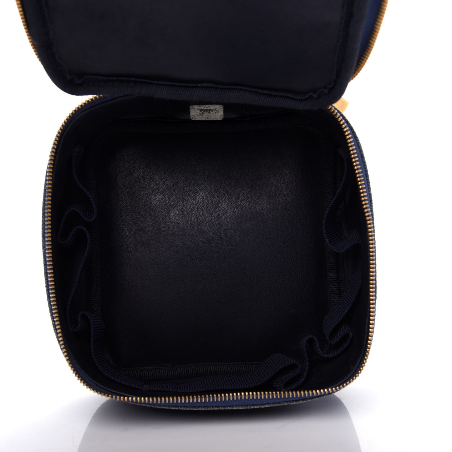 Denim Vanity Cosmetic Case Blue