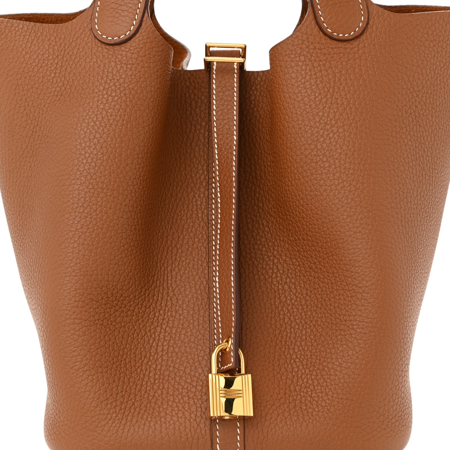 Hermes Taurillon Clemence Picotin Lock 22 MM Gold 8 of 11