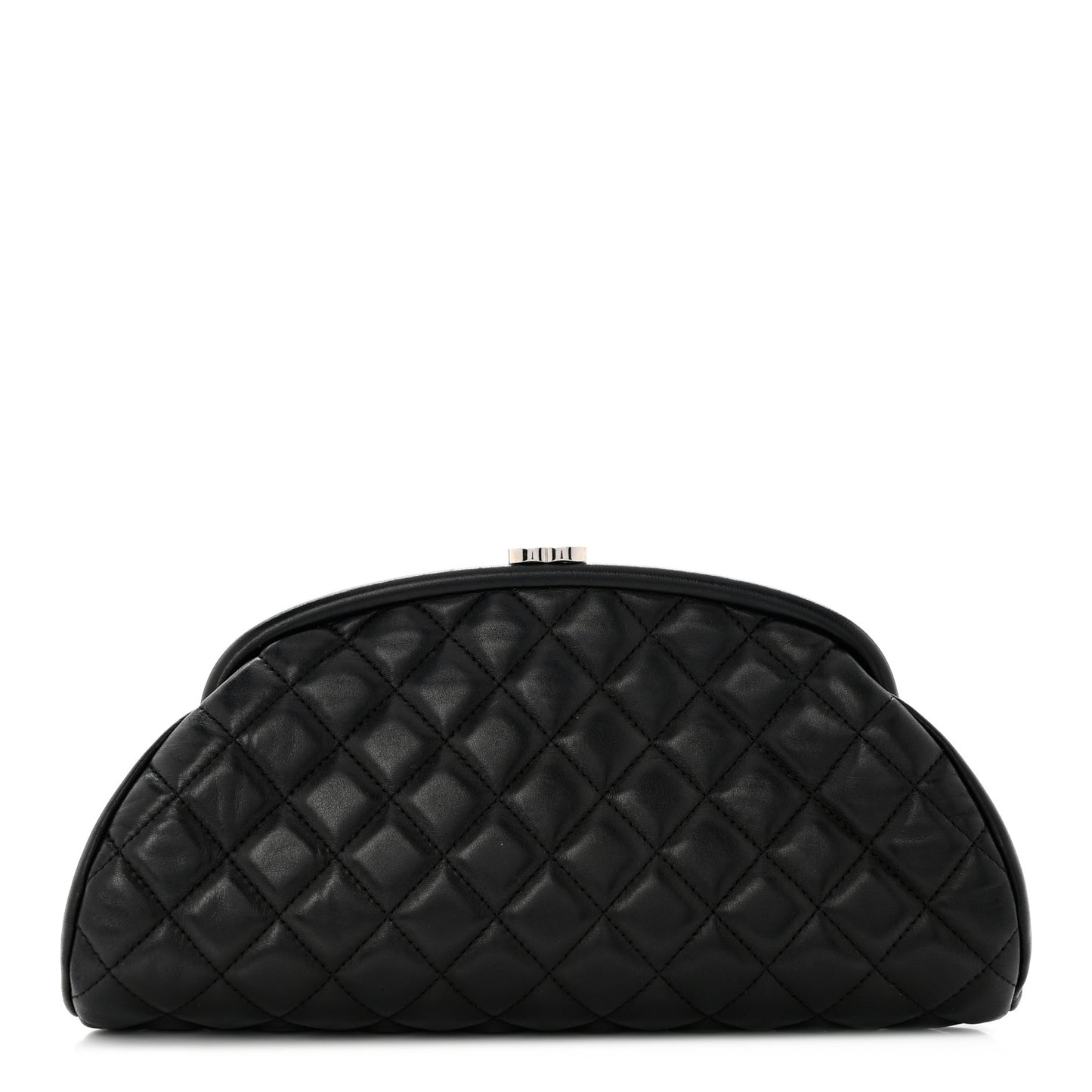Lambskin Quilted Timeless Clutch Black