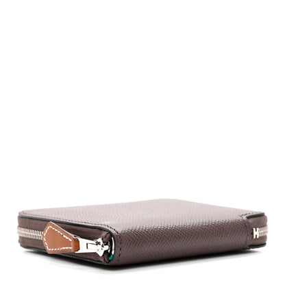 Hermes Epsom Silk'in Compact Wallet Chocolate 4 of 7