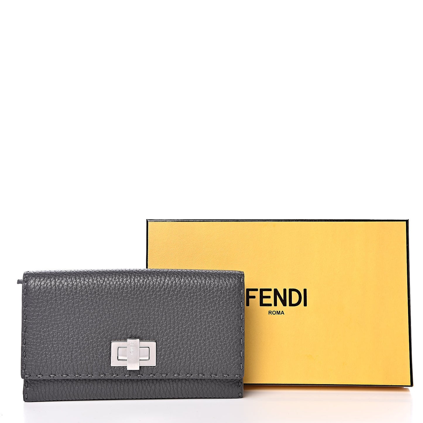 Cuoio Romano Selleria Peekaboo Continental Wallet Asfalto