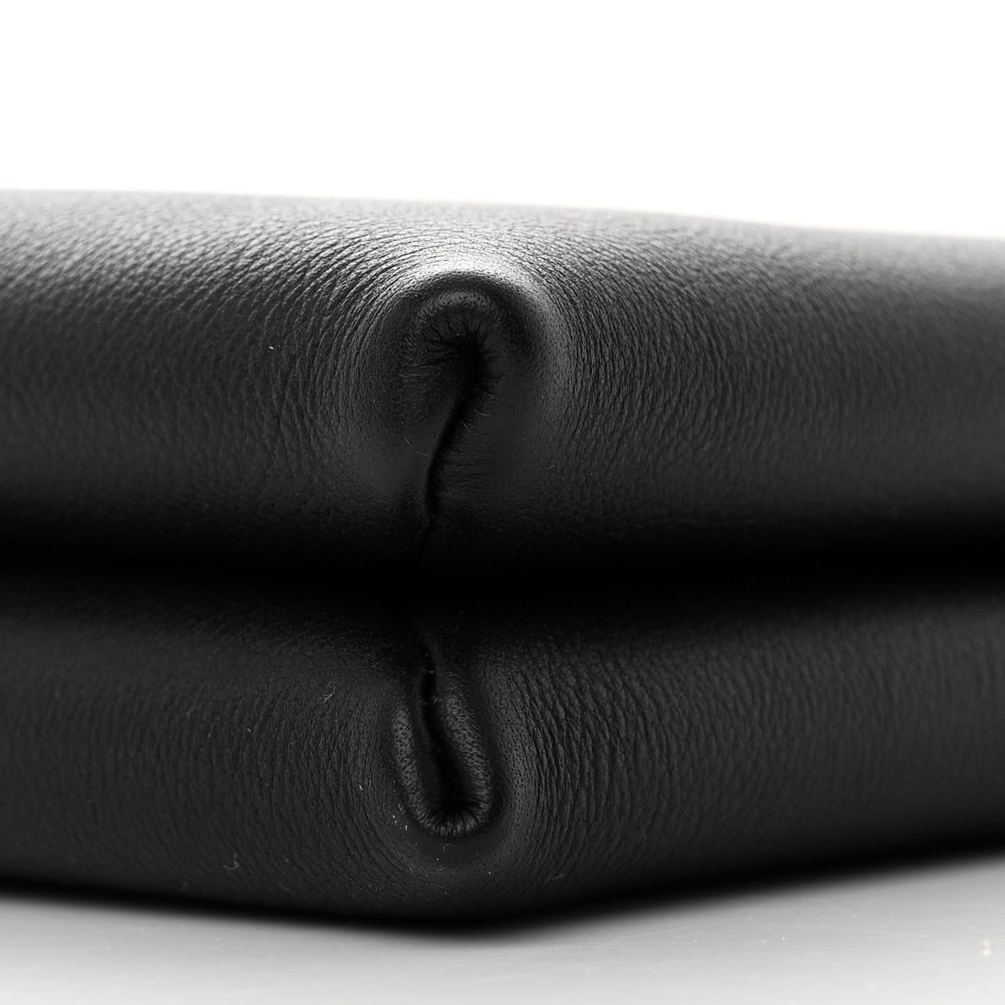 Matte Grained Calfskin Mini Nu Twin Bag Black