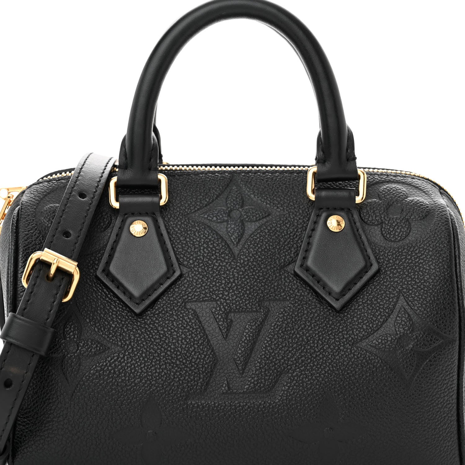 Louis Vuitton LOUIS VUITTON Empreinte Monogram Giant Speedy Bandouliere 20 Black 7 of 9