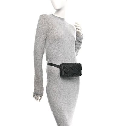 Bottega Veneta Calfskin Intreccio Diago Belt Bag Black 2 of 9