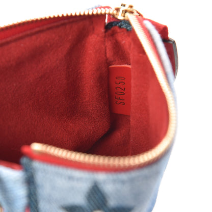Louis Vuitton Denim Micro Pochette Accessories Denim Rouge 6 of 7