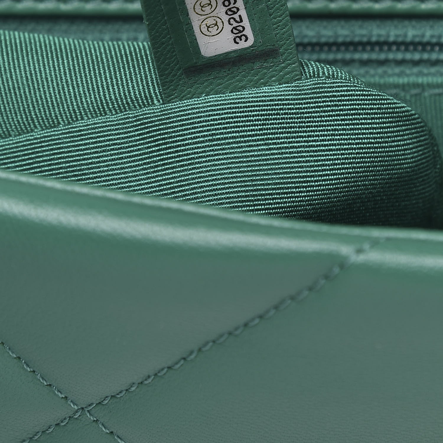Chanel Lambskin Quilted Medium 19 Flap Green 7 of 11