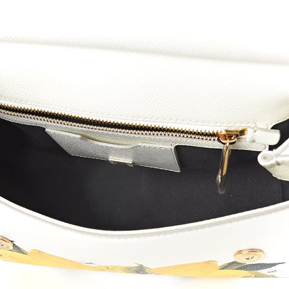 Dolce & Gabbana Dauphine Lemon Print Medium Miss Sicily Satchel White 4 of 8