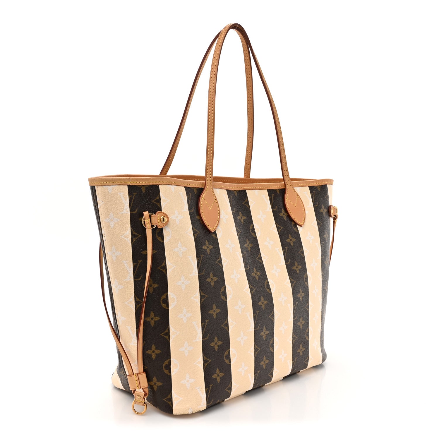 Louis Vuitton Monogram Rayures Neverfull MM 3 of 17
