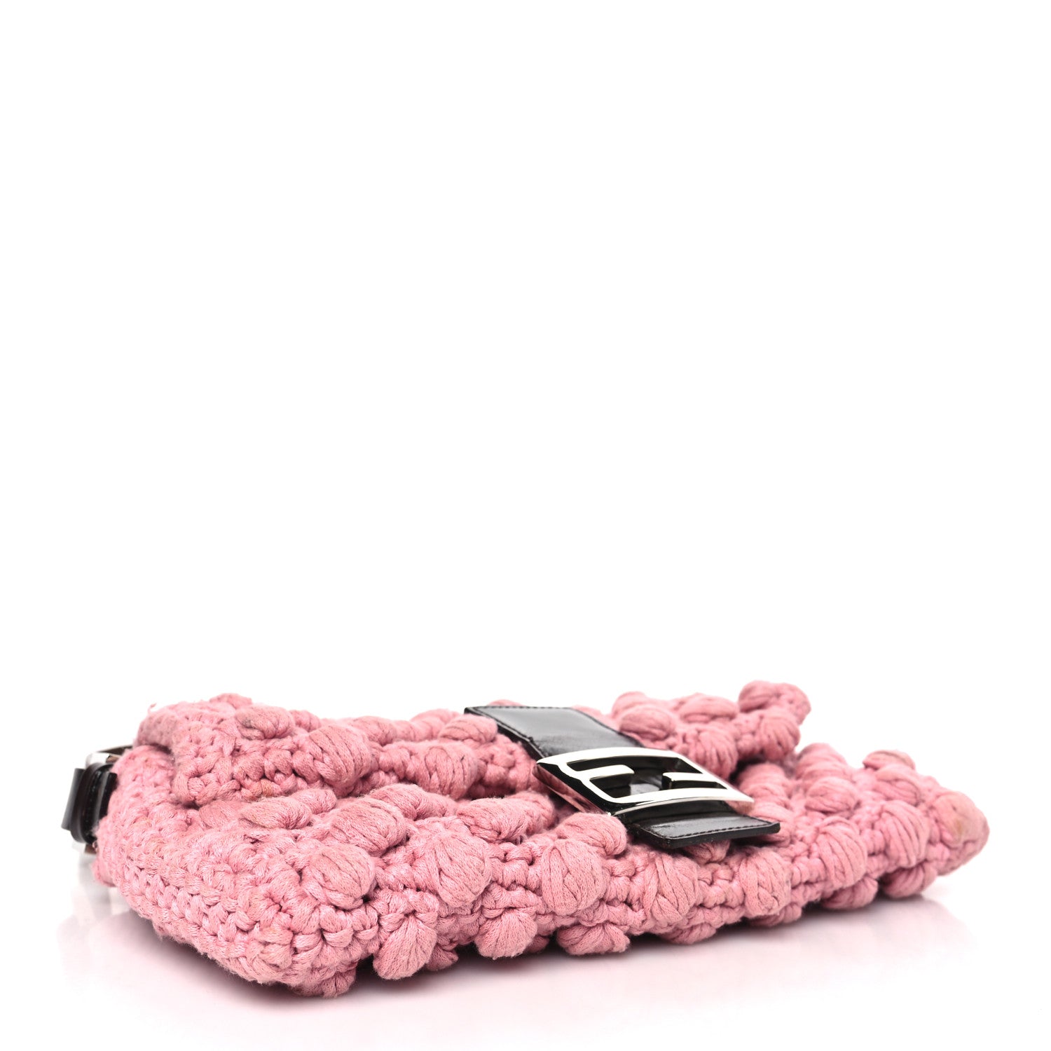 Fendi Woven Knit Baguette Pink 4 of 13