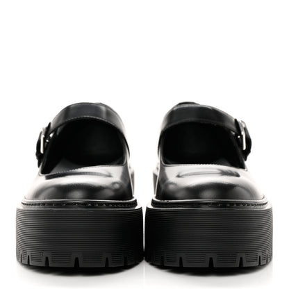Hermes Glazed Calfskin Hoxton Oxford 37 Black 2 of 15