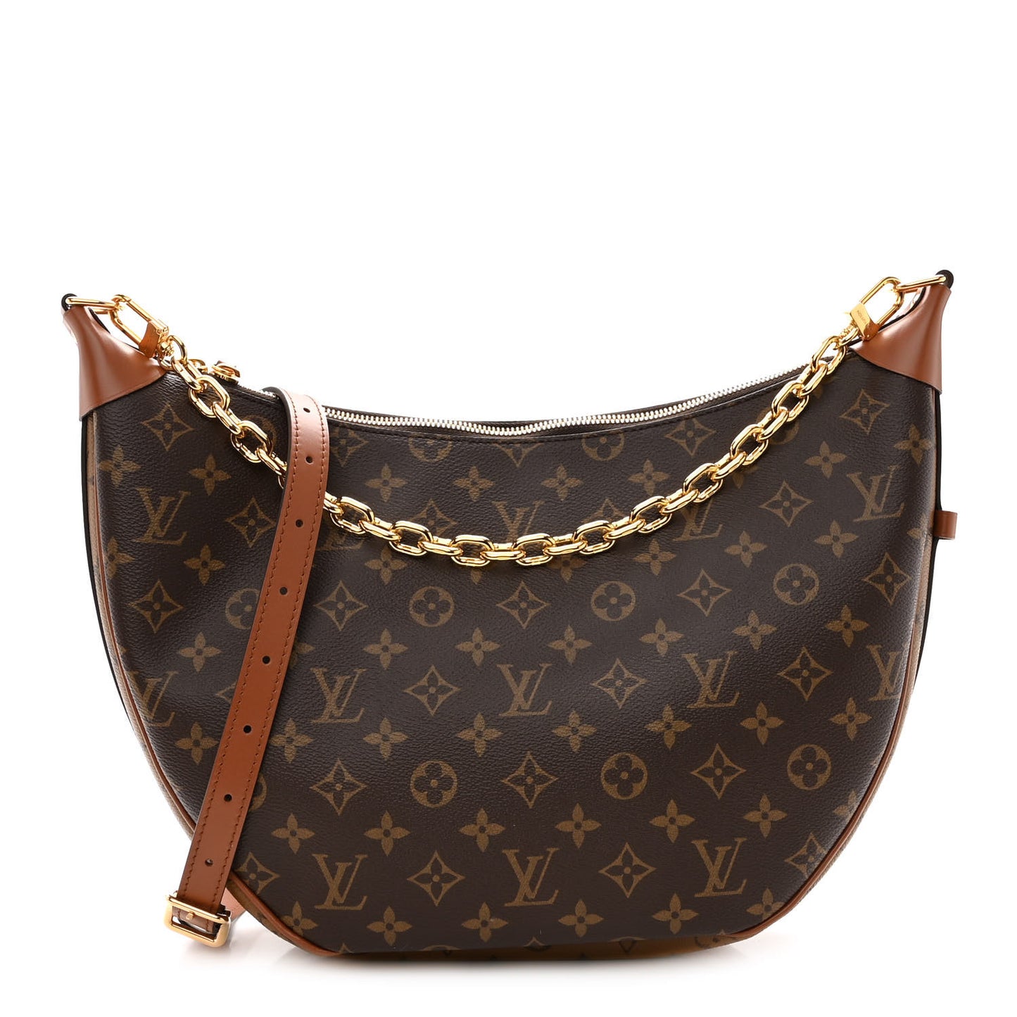 Reverse Monogram Loop Hobo