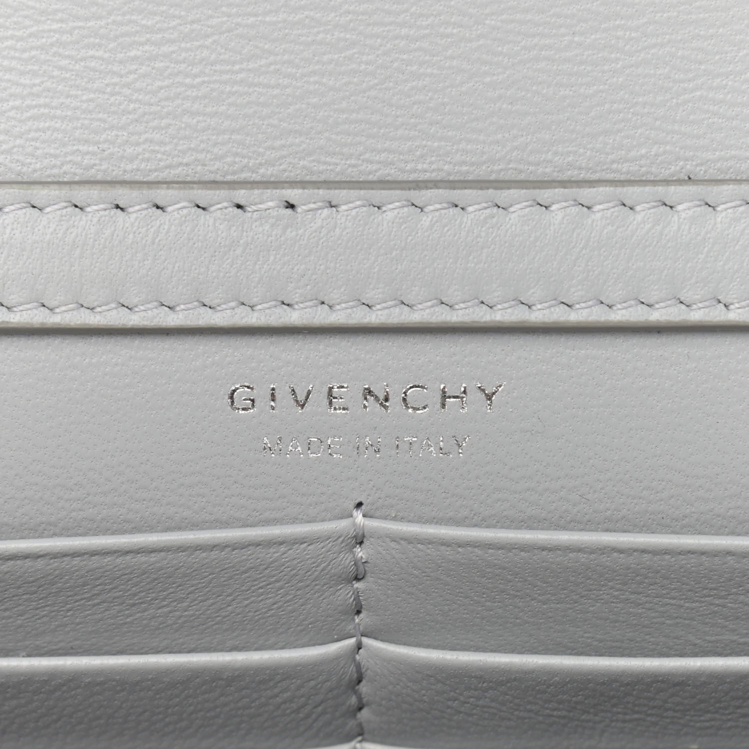 Givenchy Calfskin 4G Wallet on Chain Cloud Grey 6 of 9