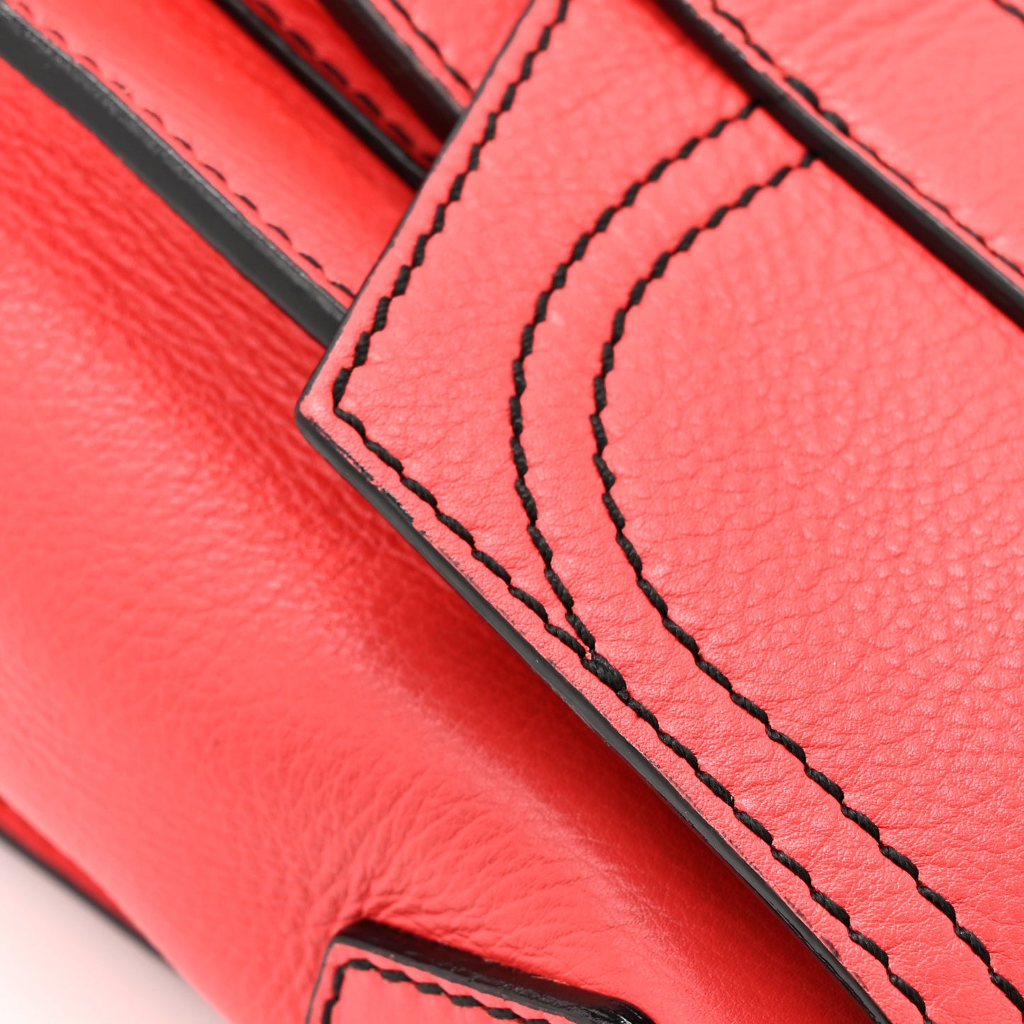 Grainy Calfskin Tiny PS1 Satchel Geranium