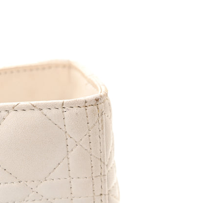 Christian Dior Lambskin Cannage Large Lady Dior White 20 of 24