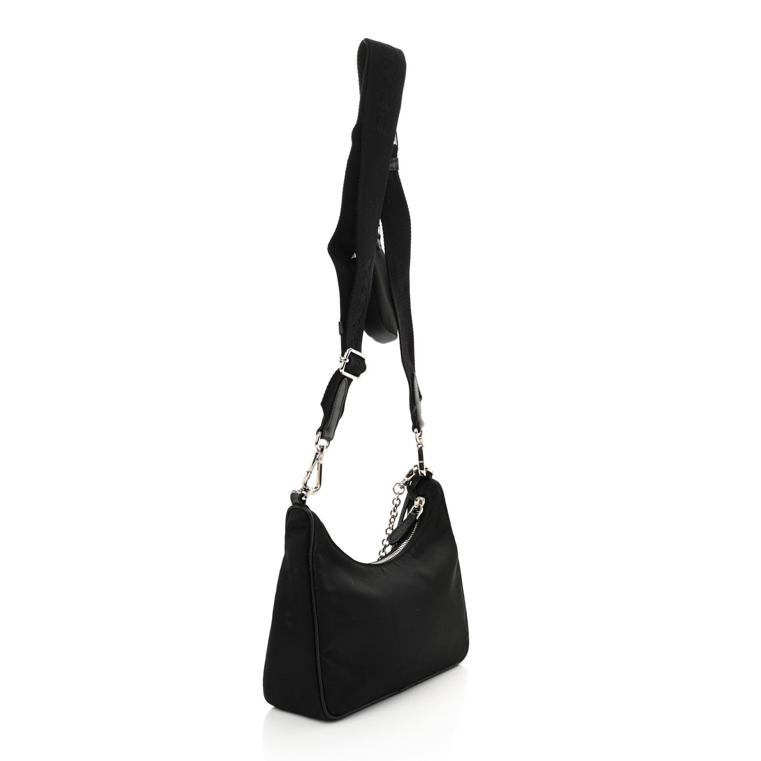 Prada Nylon Re-Edition 2005 Shoulder Bag Black 3 of 10