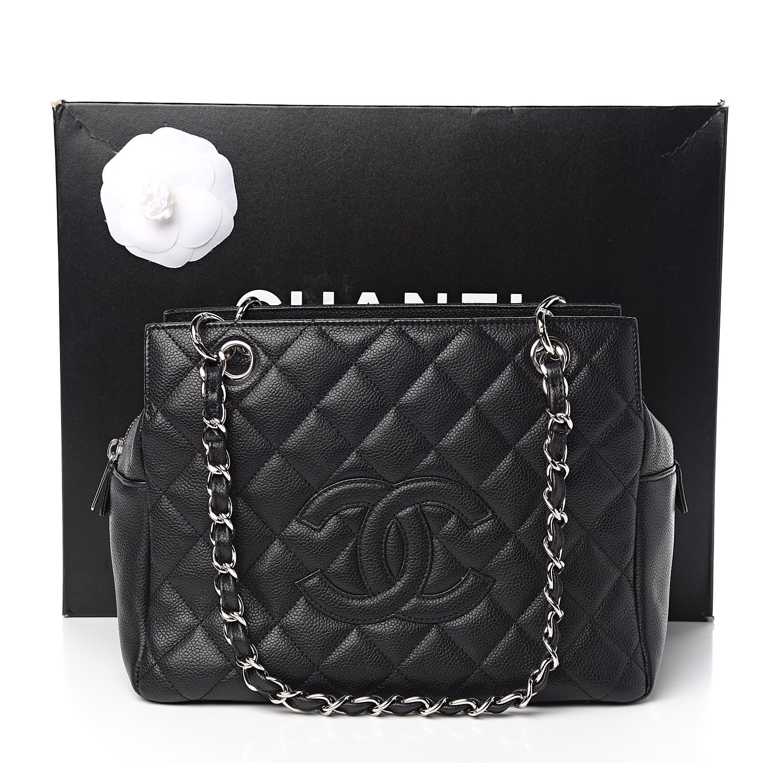 Chanel Caviar Quilted Petit Timeless Tote PTT Black 13 of 13