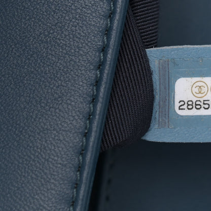 Chanel Lambskin Quilted Bi-Color CC Flap Blue 7 of 11