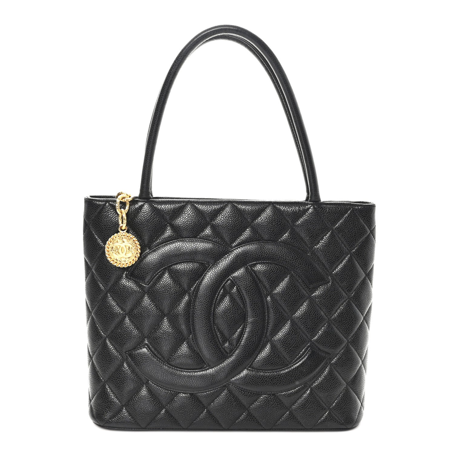 Chanel Caviar Quilted Medallion Tote Black 1 of 10